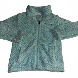 Columbia Sportwear Interchange Girls Small(7/8) Light Blue Fleece Jacket Size S